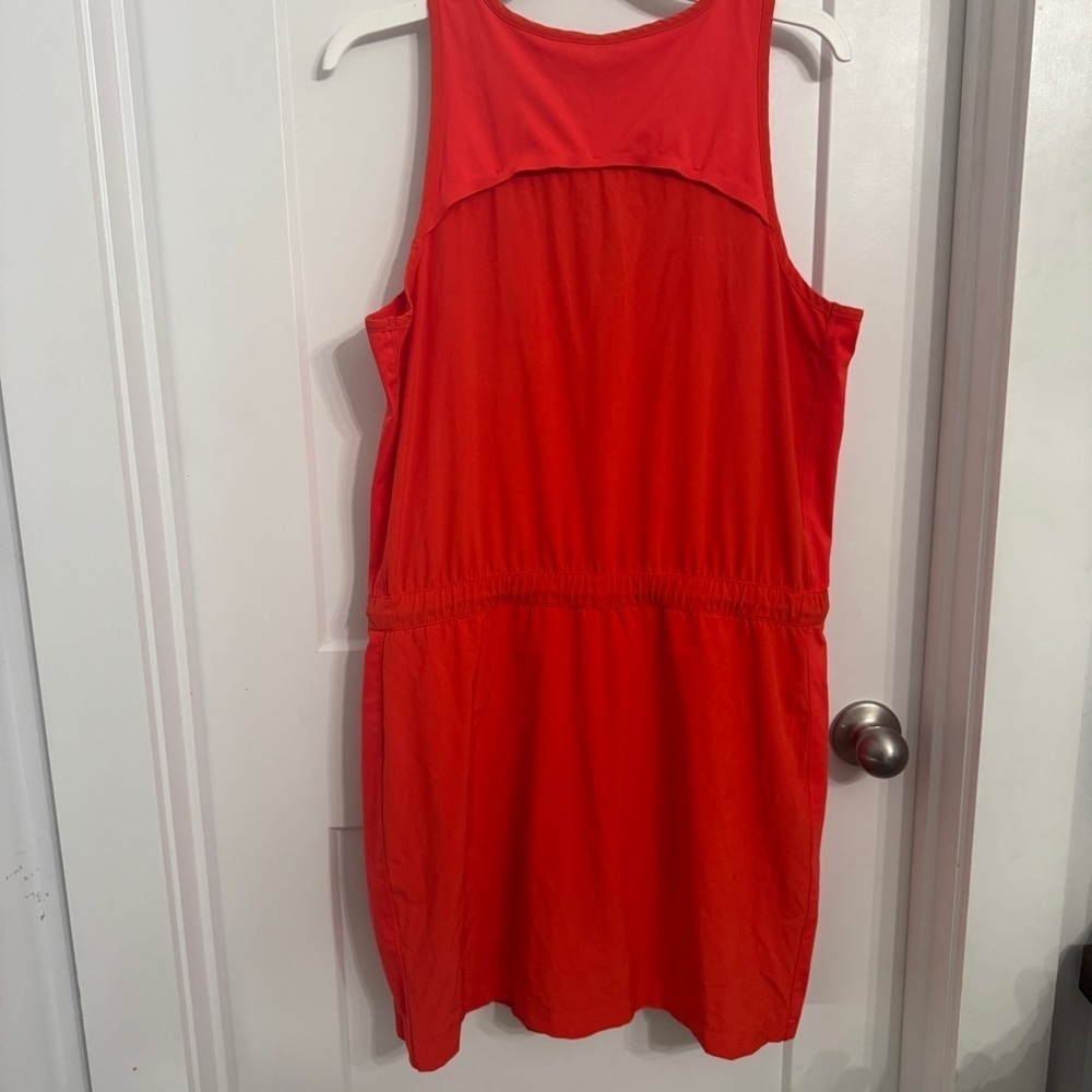 Athleta Expedition Dress Vermillion Orange / Coral Size 14, Style #446859 Active - Picture 11 of 11